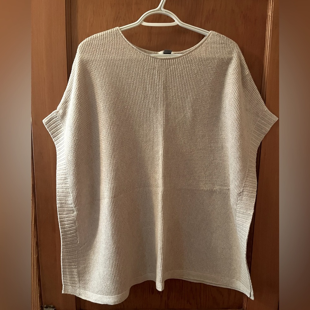 Old Navy tan poncho sweater